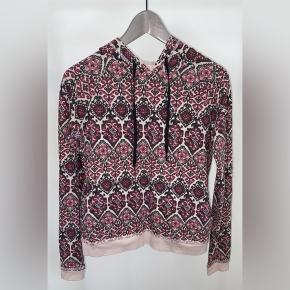 Aèropostale Long Sleeve Boho Pullover Drawstring Hoodie - Picture 1 of 13